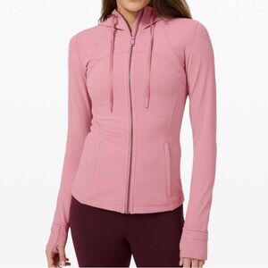 Lululemon Hooded Define Jacket Nulu in Pink Taupe